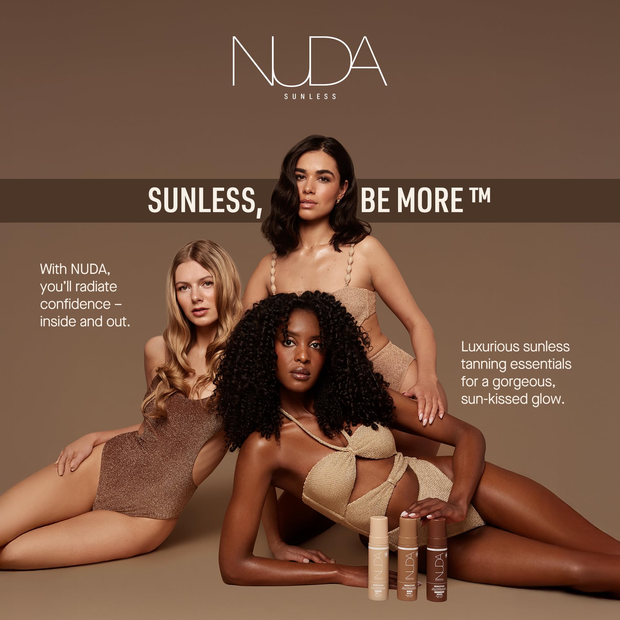 Amazon.com: Nuda BronzeFoam Self Tanning Mousse | Lightweight