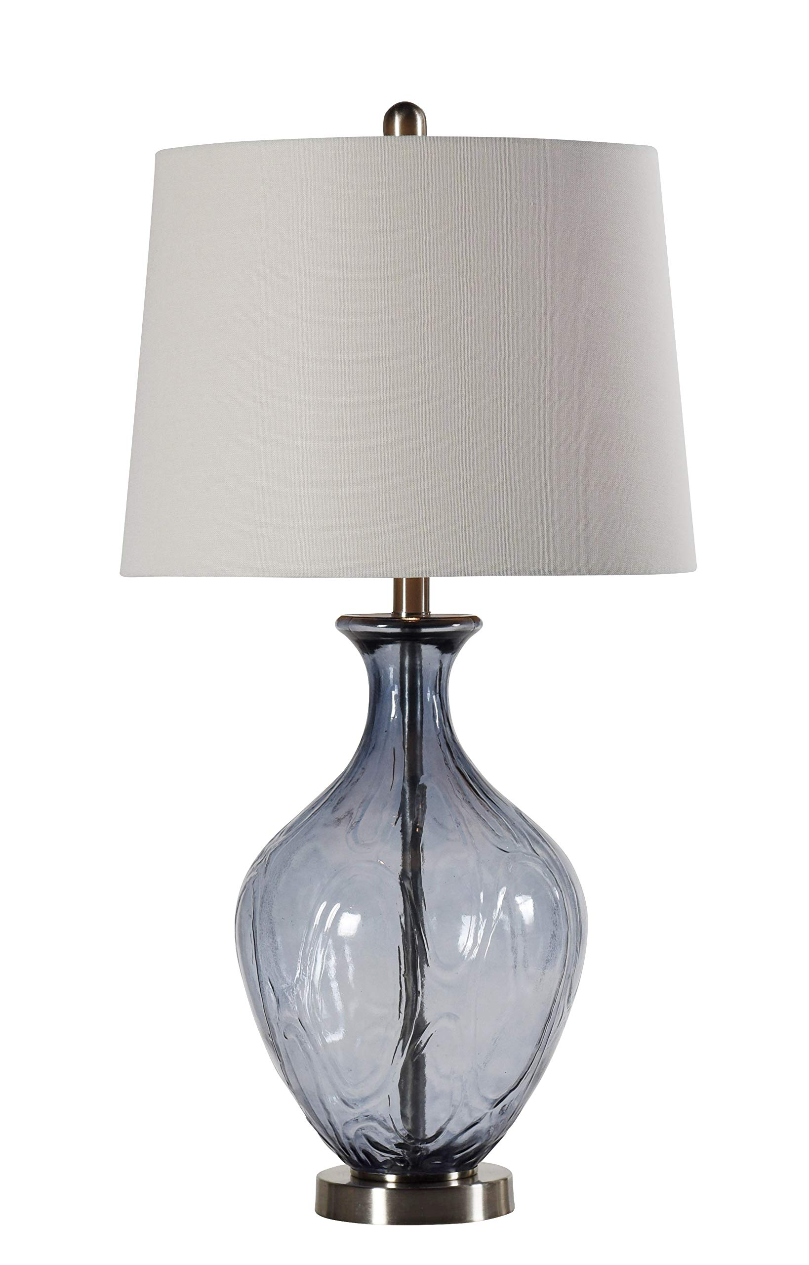 L314596DSAM Adrienne, Sheer Blue, Brussels White Table Lamp