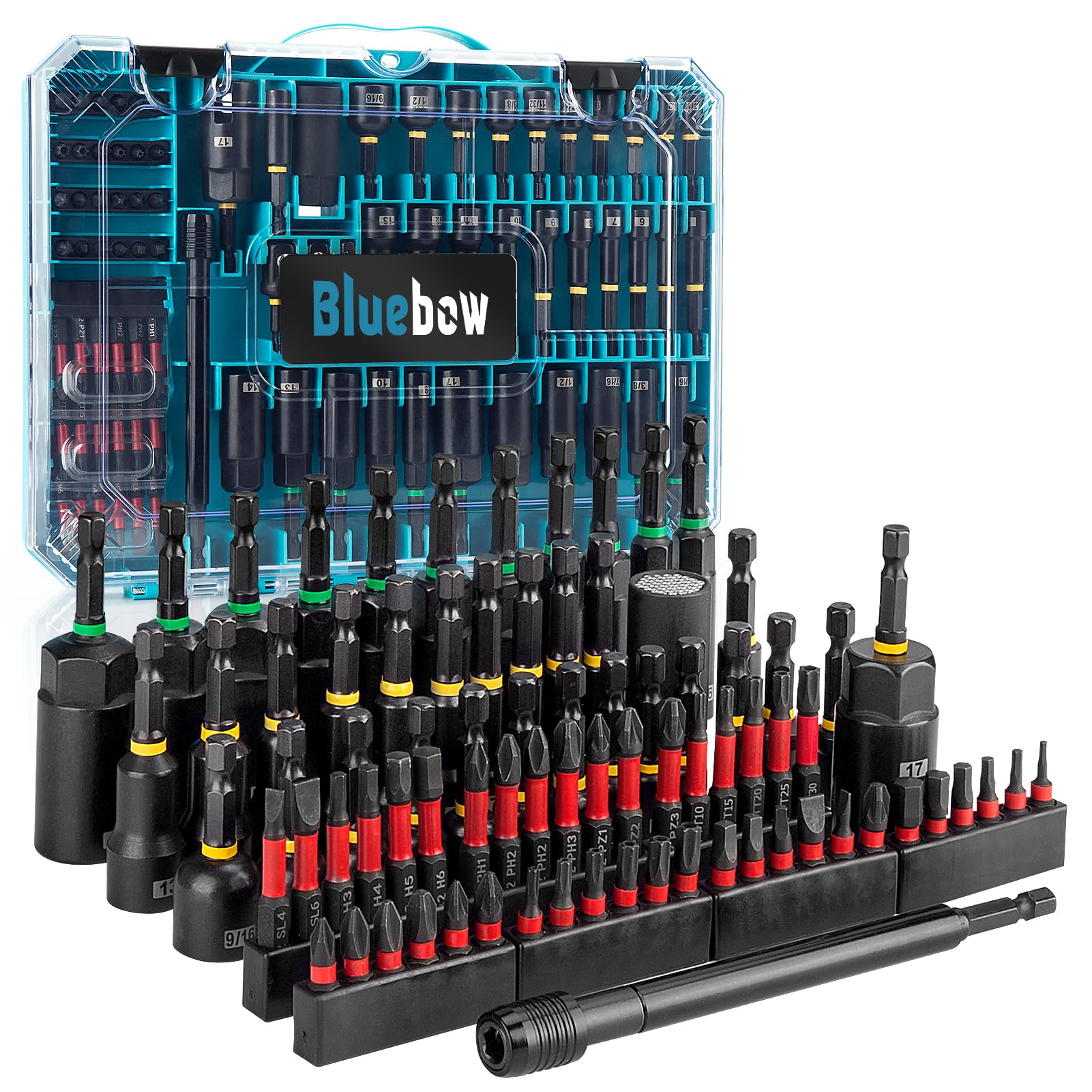 Bluebow 80-Piece Magnetic Impact Nut Driver Set