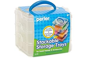 Perler Bead Storage Container Trays (3 Piece)