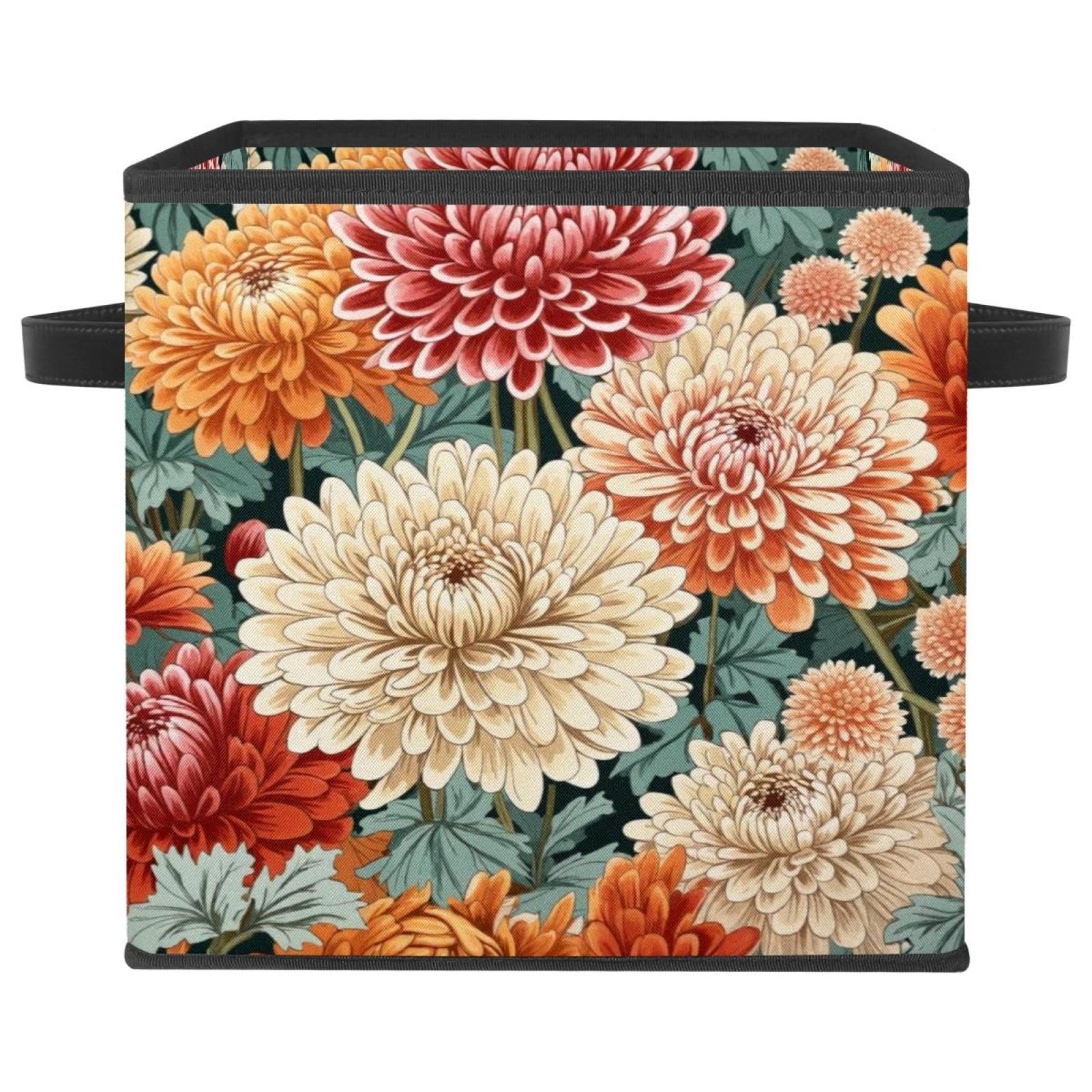 Panier de rangement en tissu Oxford robuste avec double poignées