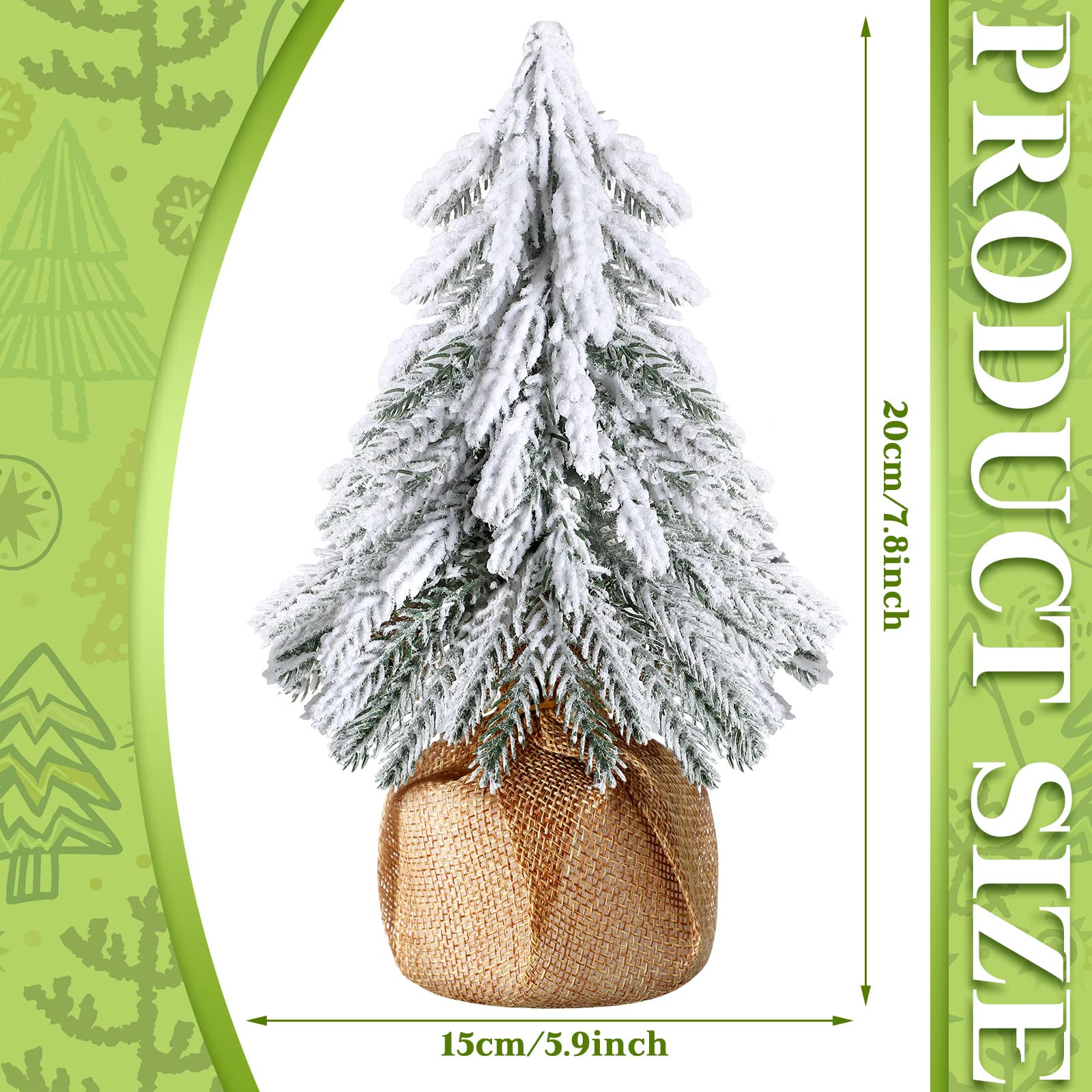 Miniature Artificial Ice House With Christmas Trees – Small Snow Building Decor For Winter Displays