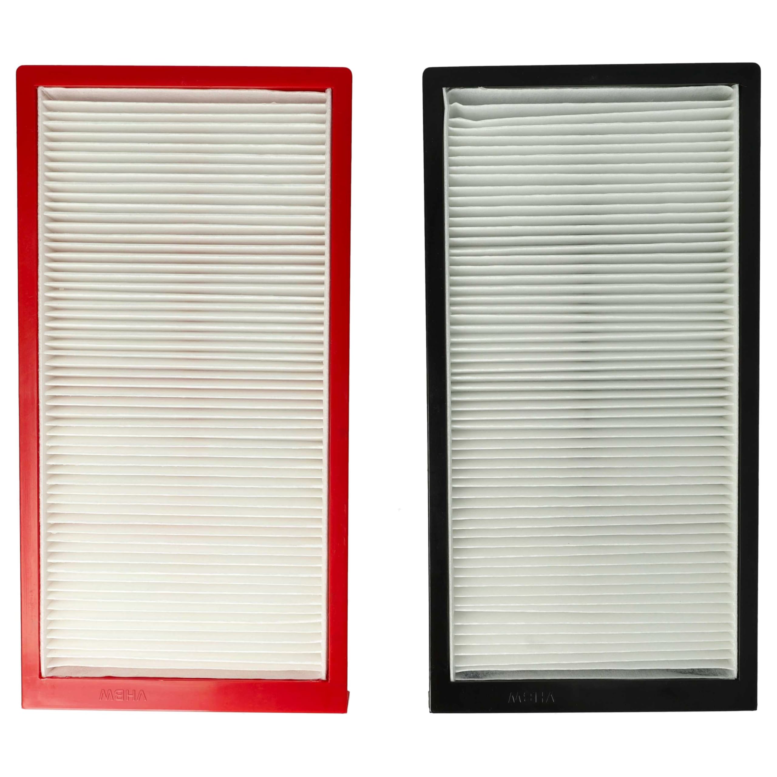 vhbw Set di 4X filtri Compatibile con Zehnder ComfoAir 225, 200 Sistema di Ventilazione - Filtri G4 / F7, 29 x 15 x 5 cm, Bianco/Rosso/Nero