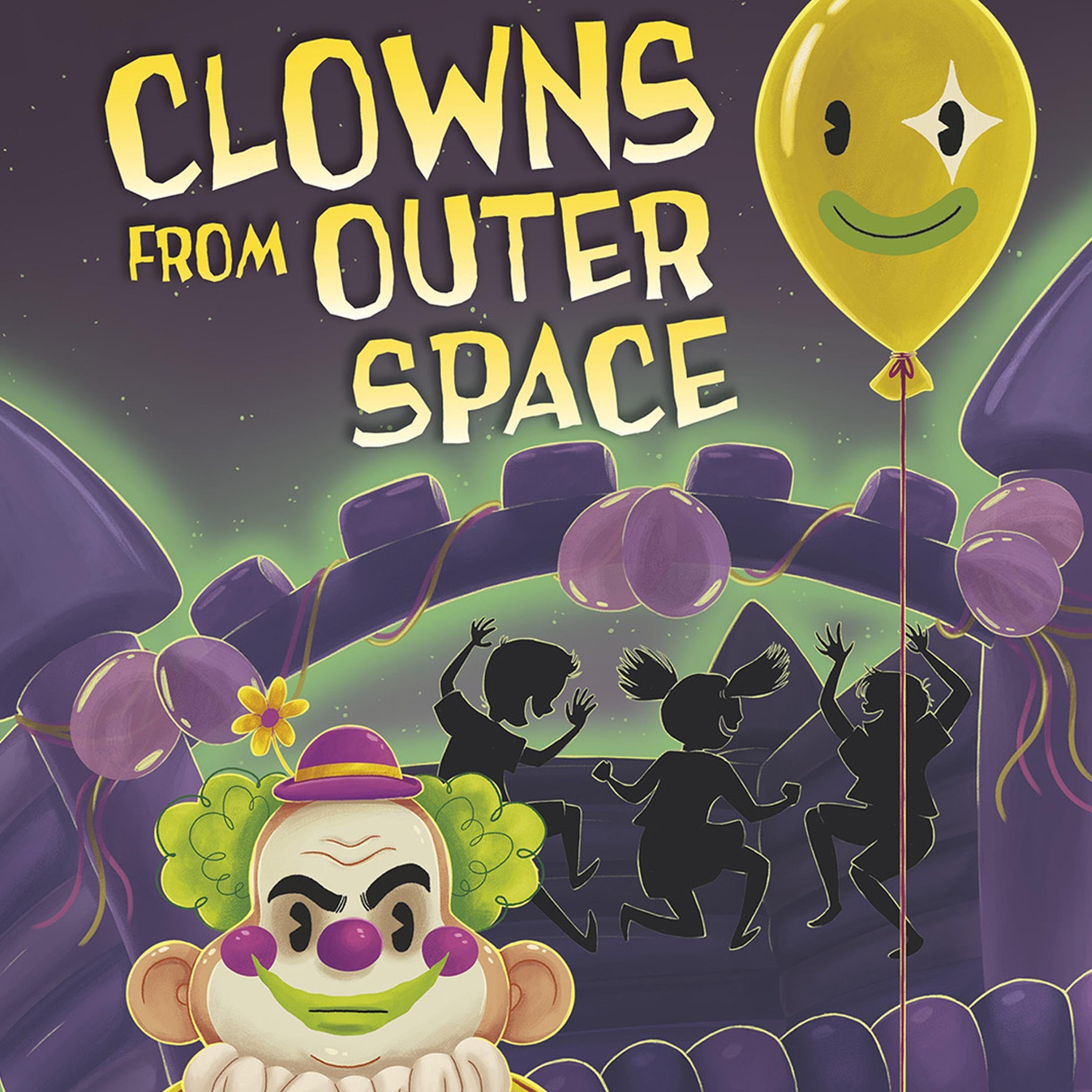 Cover art for Clowns from Outer Space