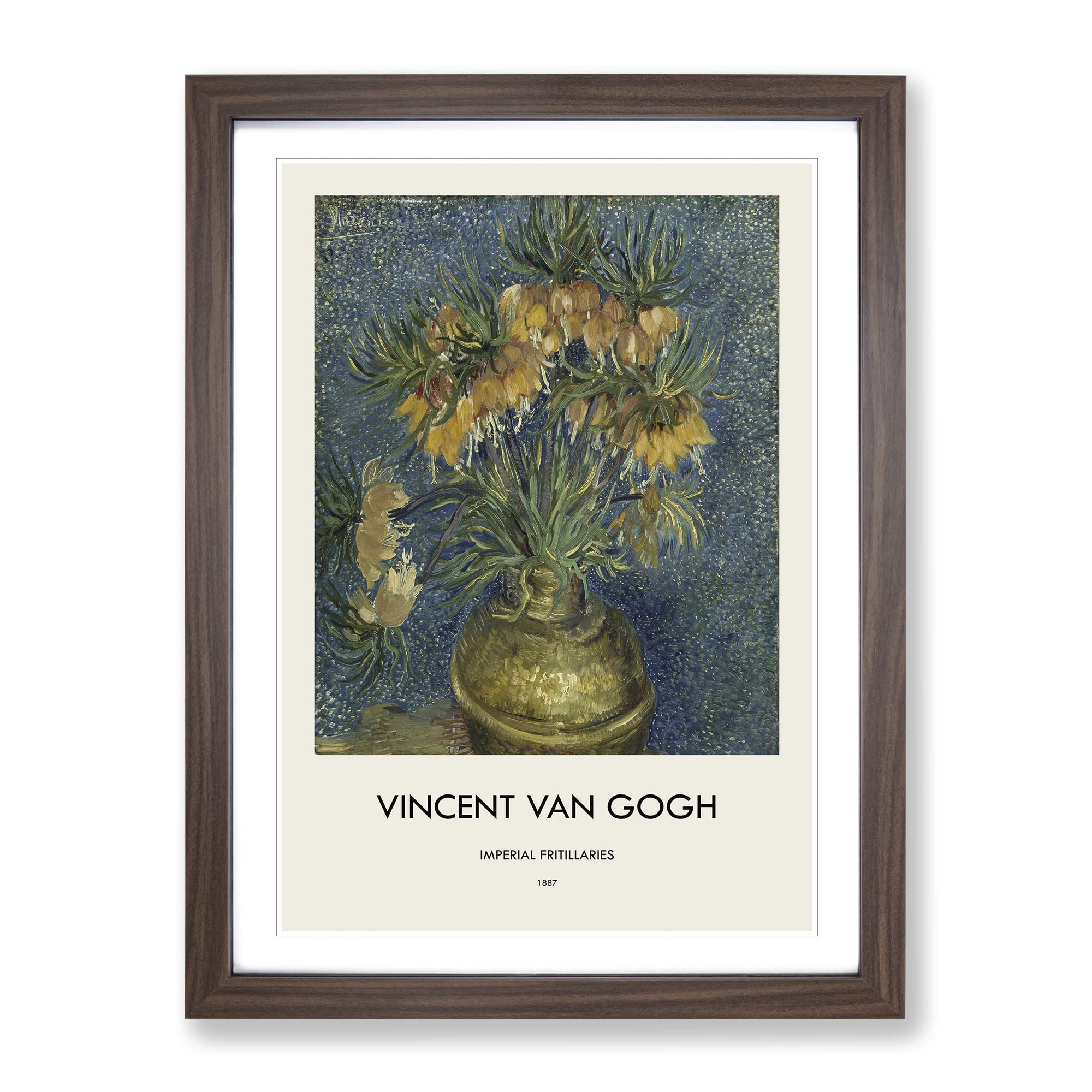 Imperial Fritillaries By Vincent Van Gogh Exhibition Museum Painting Framed Wall Art Print