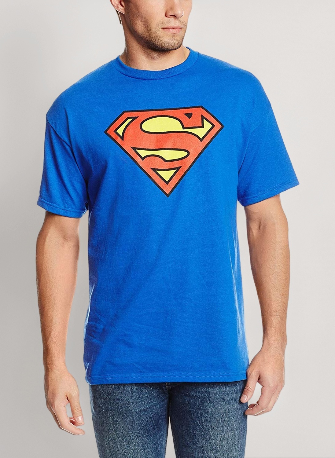 DC Comics Men's Superman Logo T- Shirt T-Shirt (Pack of 1)