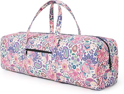 Boulder Bee  Bolsa para esterilla de yoga  Portador grande para esterilla de yoga con bolsillo húmedo  Regalos de yoga  Bolsa de gimnasio para mujer