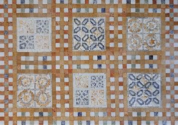 Moroccan Geometric Mosaic Tile Art | Mosaic Designs | Mosaic Artwork | Mosaic Wall Art Floor Inlay by Mozaico | Handmade Mosaics | 35" x 24"