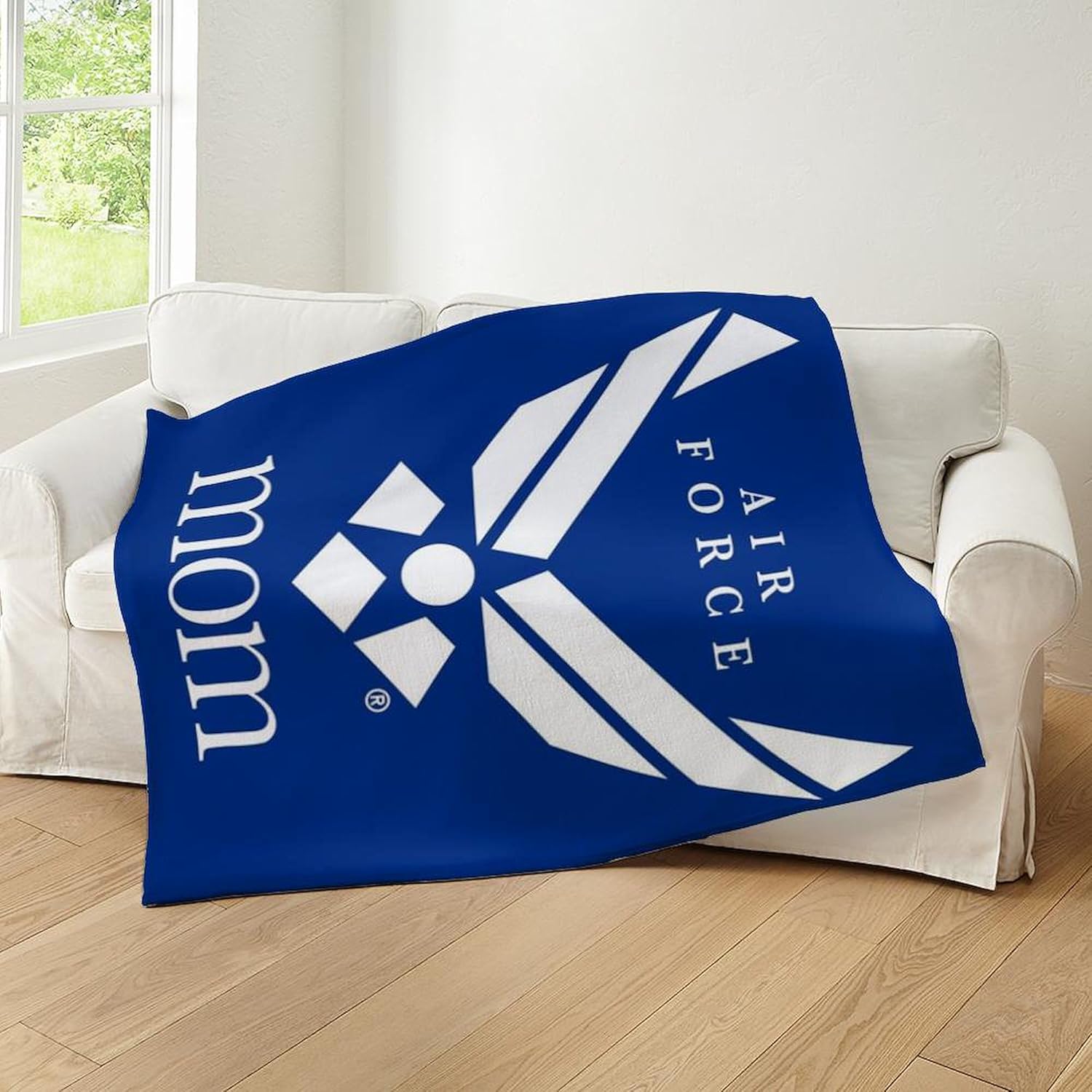 CafePress U.S. Air Force Mom Throw Blanket Super Soft Fleece Plush Throw Blanket, 60"x50"