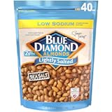 Blue Diamond Almonds Low Sodium Lightly Salted Snack Nuts&comma; 40 Oz Resealable Bag &lpar;Pack of 1&rpar;