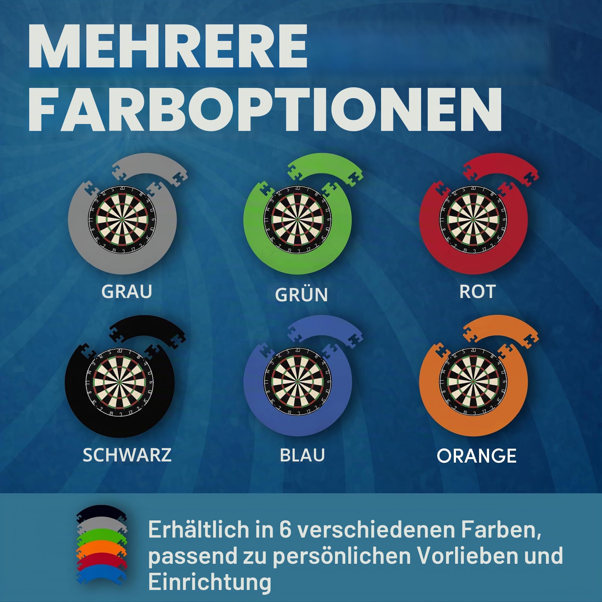Designa Darts Dartscheiben-Umrandung, langlebig, leicht, Eva-Puzzle-Ring-Design, mehrere Farben