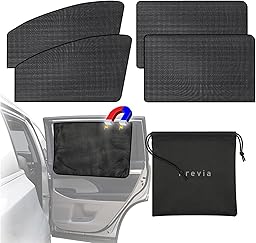 Sonnenschutz Auto,Sonnenschutz Auto Magnetisch Kompatibel mit Toyota Previa 1990-2019 Seitenscheibe Sonnenschutz für Auto, Autofenster Verdunkelung Vorhang, UV Schutz