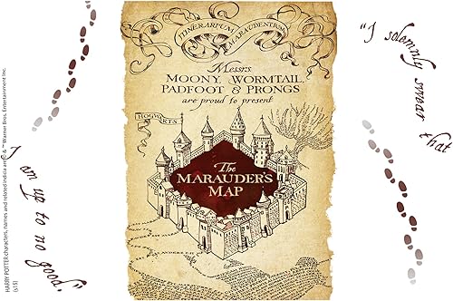 Miniatura 2 de Vaso térmico Tervis. Vaso de El Mapa del Merodeador de Harry Potter, vaso térmico con tapa marrón, 16 onza, Transparente