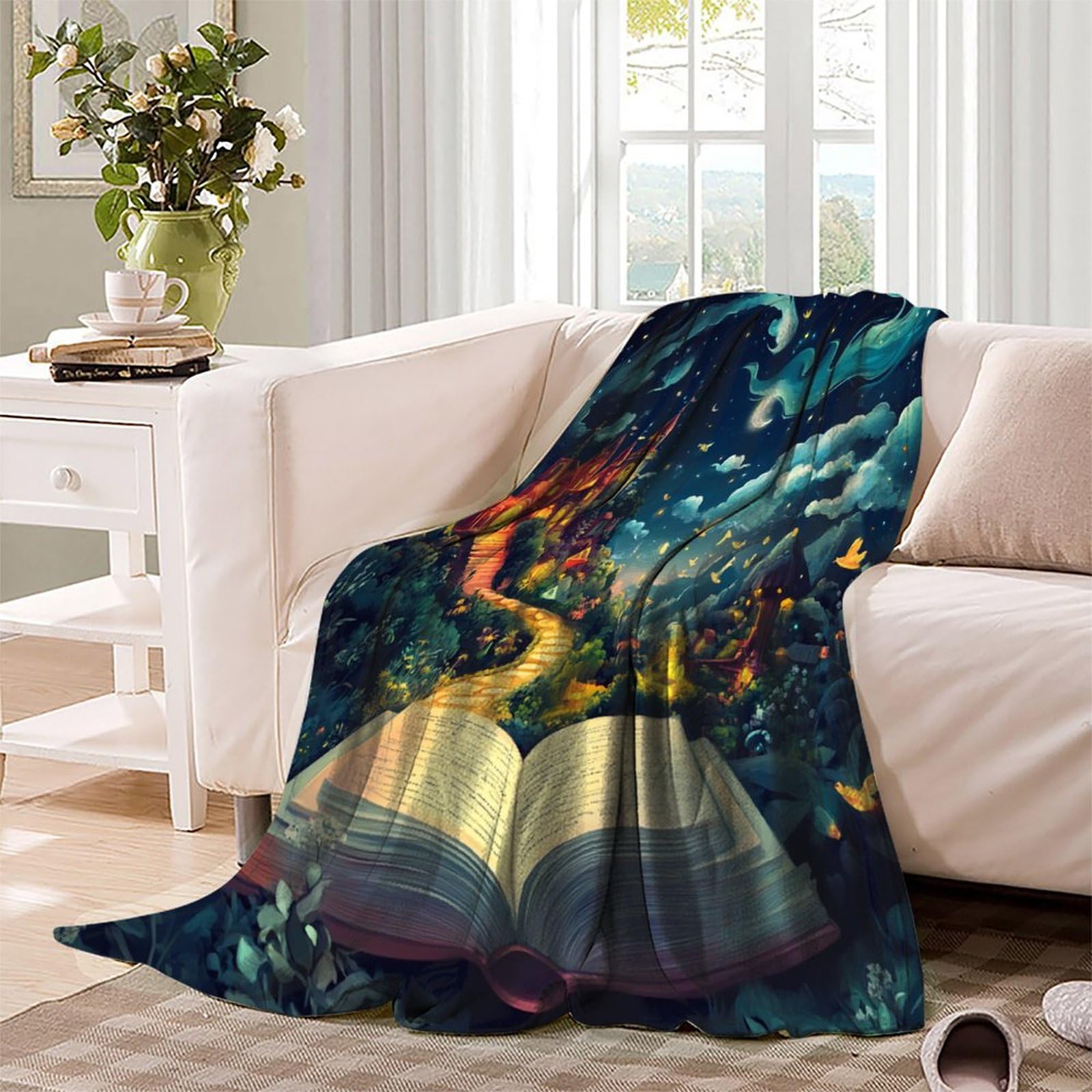 Coperta in morbido pile di flanella, ideale come regalo di compleanno per amici, familiari, regalo di Natale per amici e partner, coperta natalizia per divano e letto, 150 x 200 cm