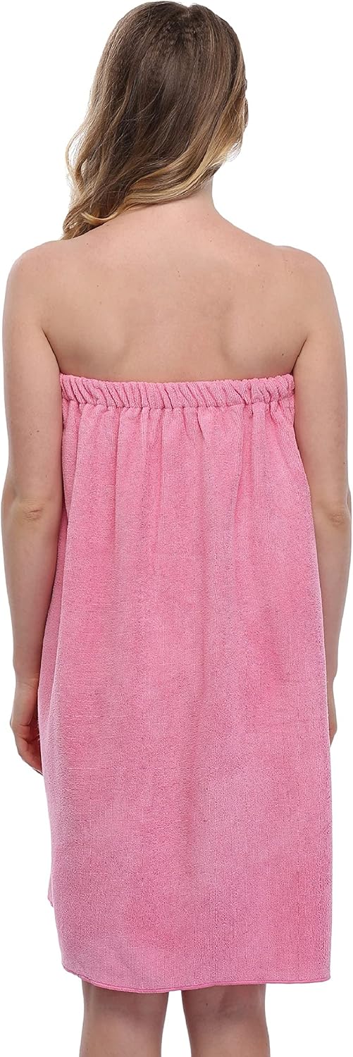 goodmansam Women's Shower Wrap Robes Spa Body Wrap Bathrobe Ultra Absorbent Cover up Towels - Image 2