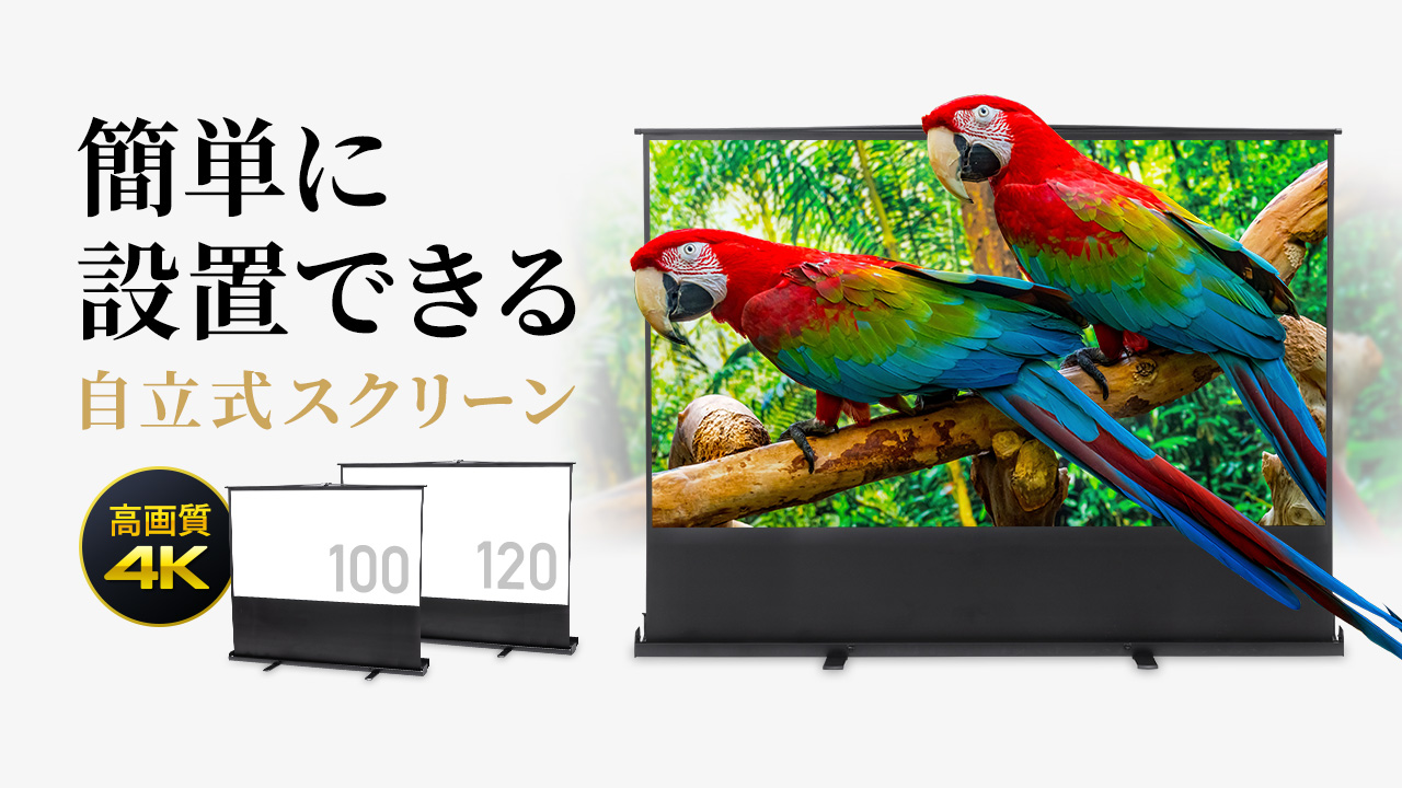イーサプライ プロジェクタースクリーン 100インチワイド 自立式 16:9 Amazon | イーサプライ プロジェクタースクリーン 100インチ ワイド 16