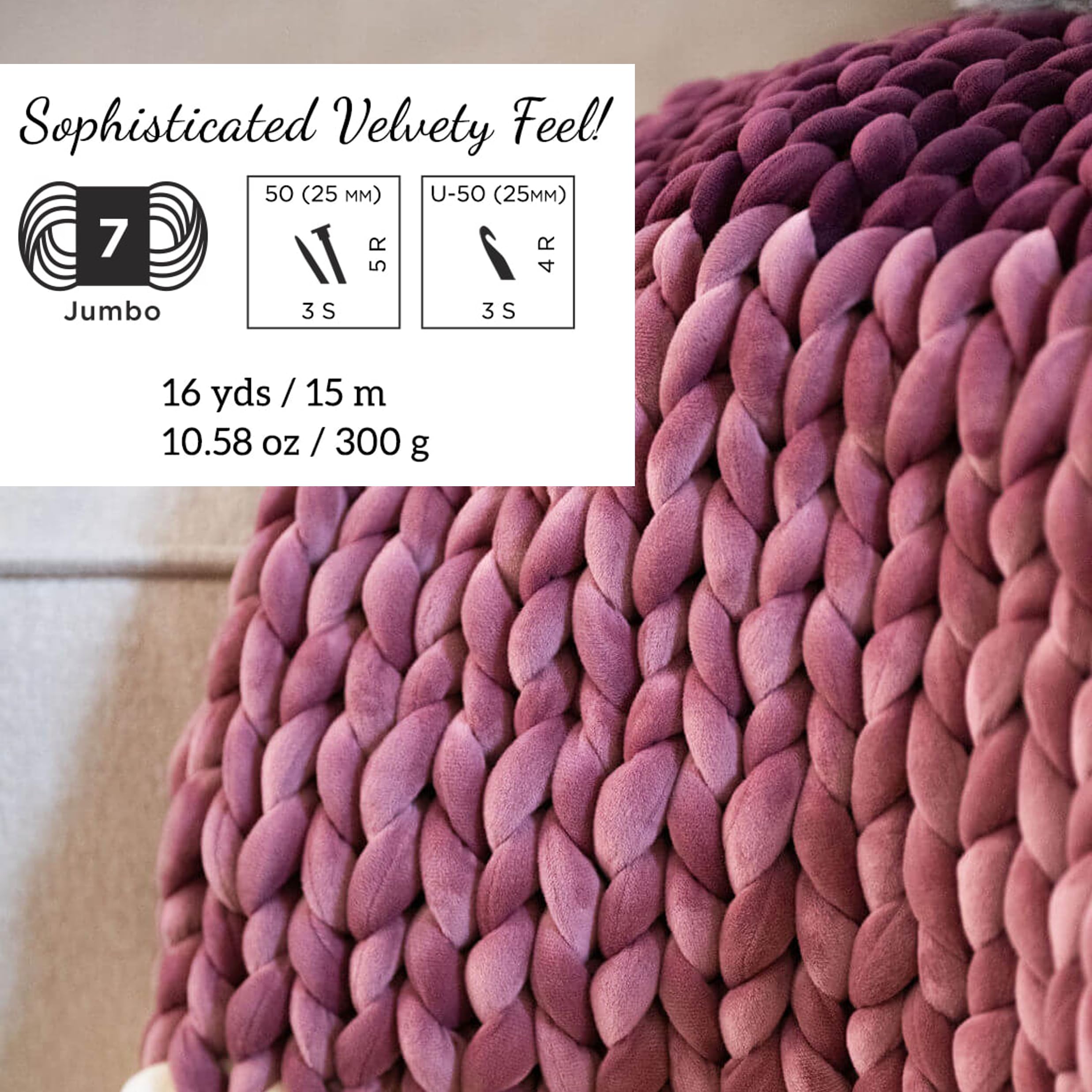 Lion Brand Yarn, Cover Story Cozy Luxe koc do robienia na drutach i szydełkowania, kremowy, 1 opakowanie
