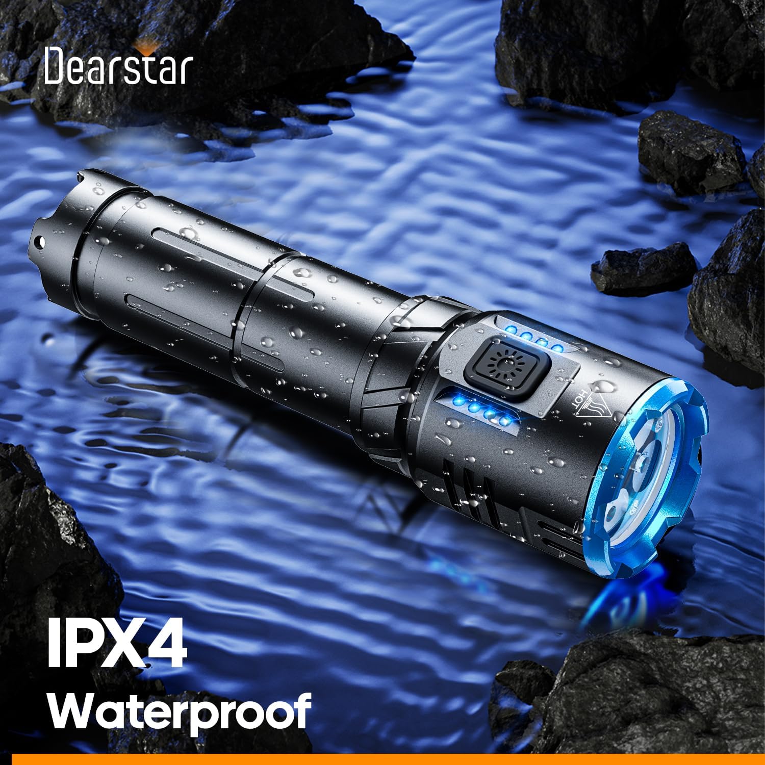 Rechargeable Flashlights Mini Tactical High Lumen, Super Bright LED Small Flashlight with Magnetic Base, High Powered Strong Flash Light, Pocket Outdoor Home Emergency Security Camping - Image 6