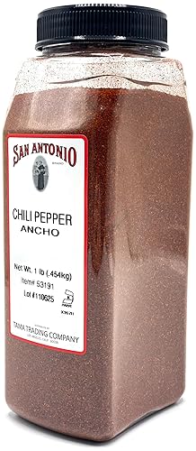 Miniatura 2 de San Antonio Brand Pimienta de chile ancha molida de alta calidad, 16 onzas, chile suave en polvo, carne de barbacoa, tamaño de servicio de alimentos