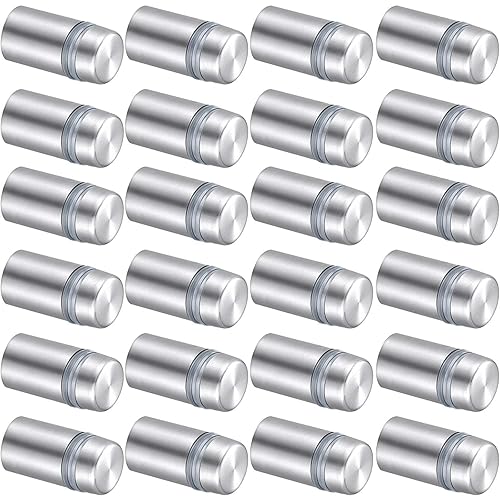 Miniatura 8 de Tornillos de separación de letreros de 1/2 x 3/4 pulgadas, tornillos publicitarios, soportes de pared de acero inoxidable para letreros acrílicos