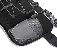 Vista 4 de Waist Pack with Water Bottle Holder for Running Walking Hiking Fanny Pack Hydration Belt