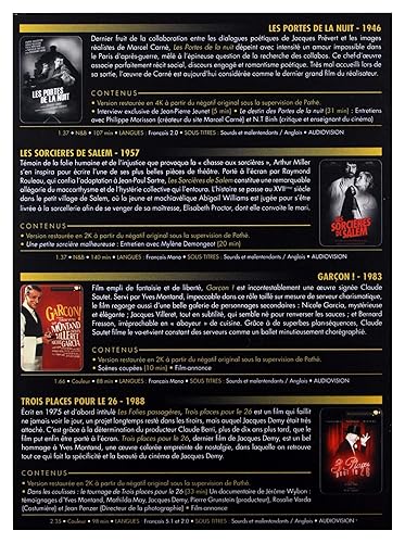 Vista 2 de Yves Montand Collection - 4-DVD BoxSet ( Les portes de la nuit Les sorcières de Salem Garçon! Trois places pour le 26 )