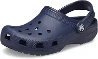 Tamanco clássico infantil unissex, Azul-marinho/azul-marinho, 10 Toddler