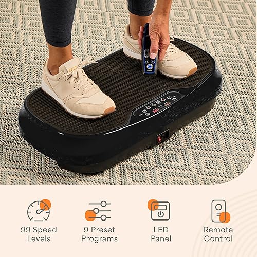 Miniatura 5 de Lifepro Waver Mini placa de vibración  Máquina de ejercicio con plataforma de vibración de cuerpo entero  Equipo de entrenamiento para el hogar y