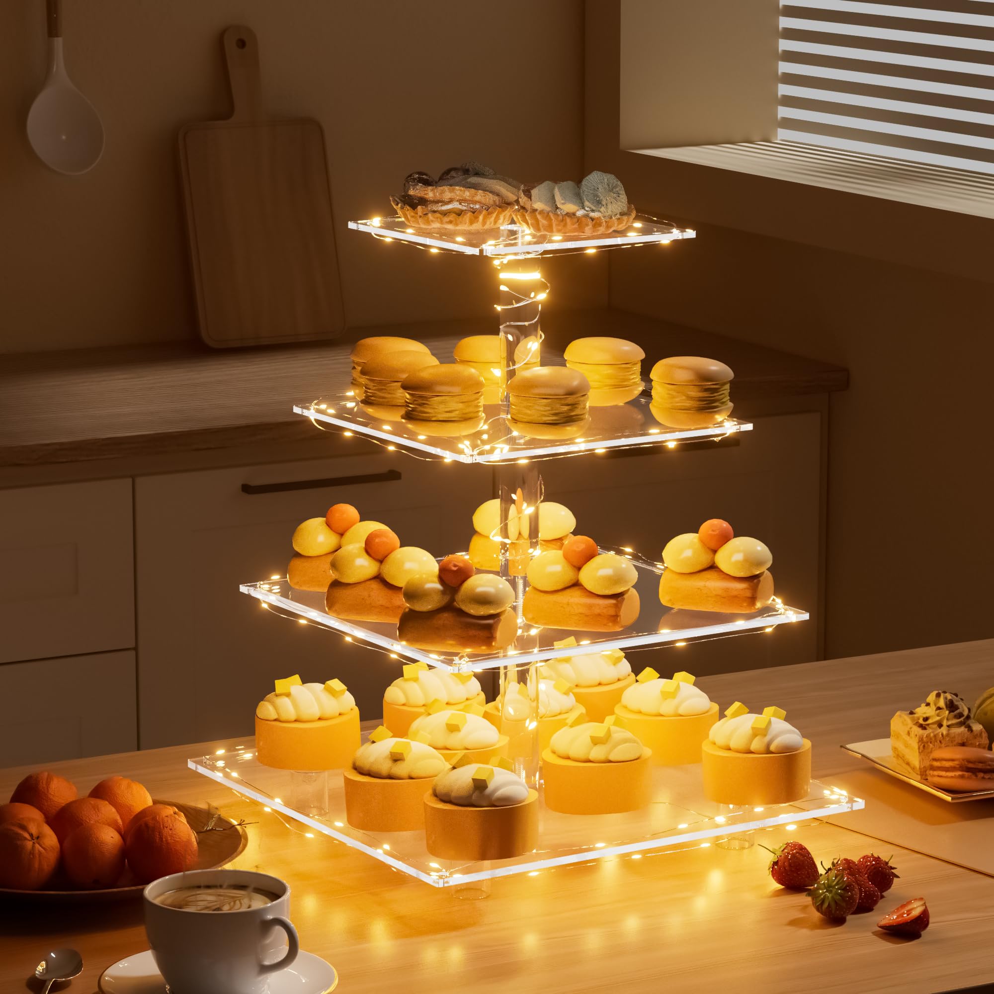 Weddingwish Contenitore portatile per torte e cupcake, 28,3 cm, cupola traslucida, ideale per trasportare torte, cupcake, biscotti, torte o altri dolci. ... 6×12 Clear