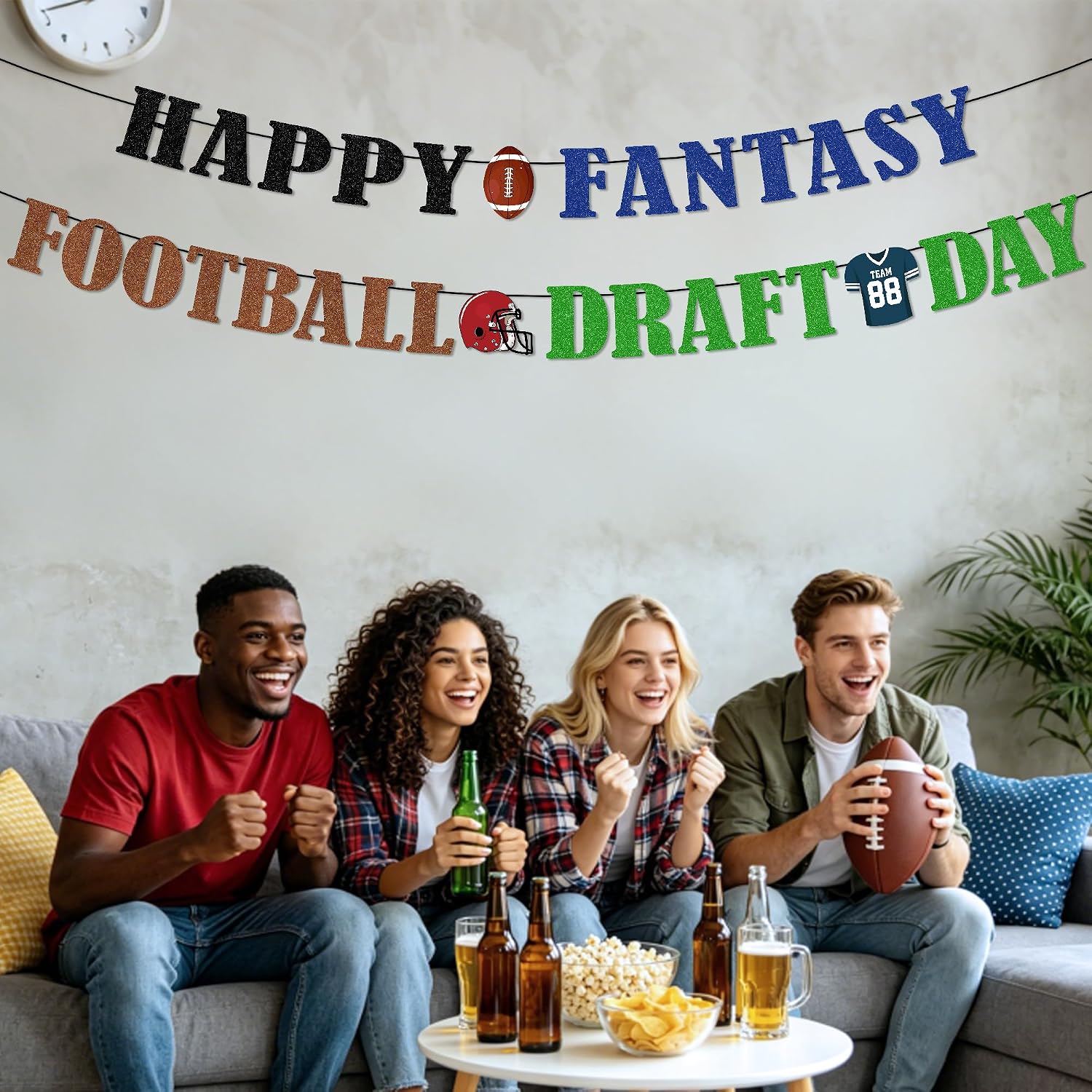 Fantasy Football Party Decorations, Draft Day Banner for League Party image 5