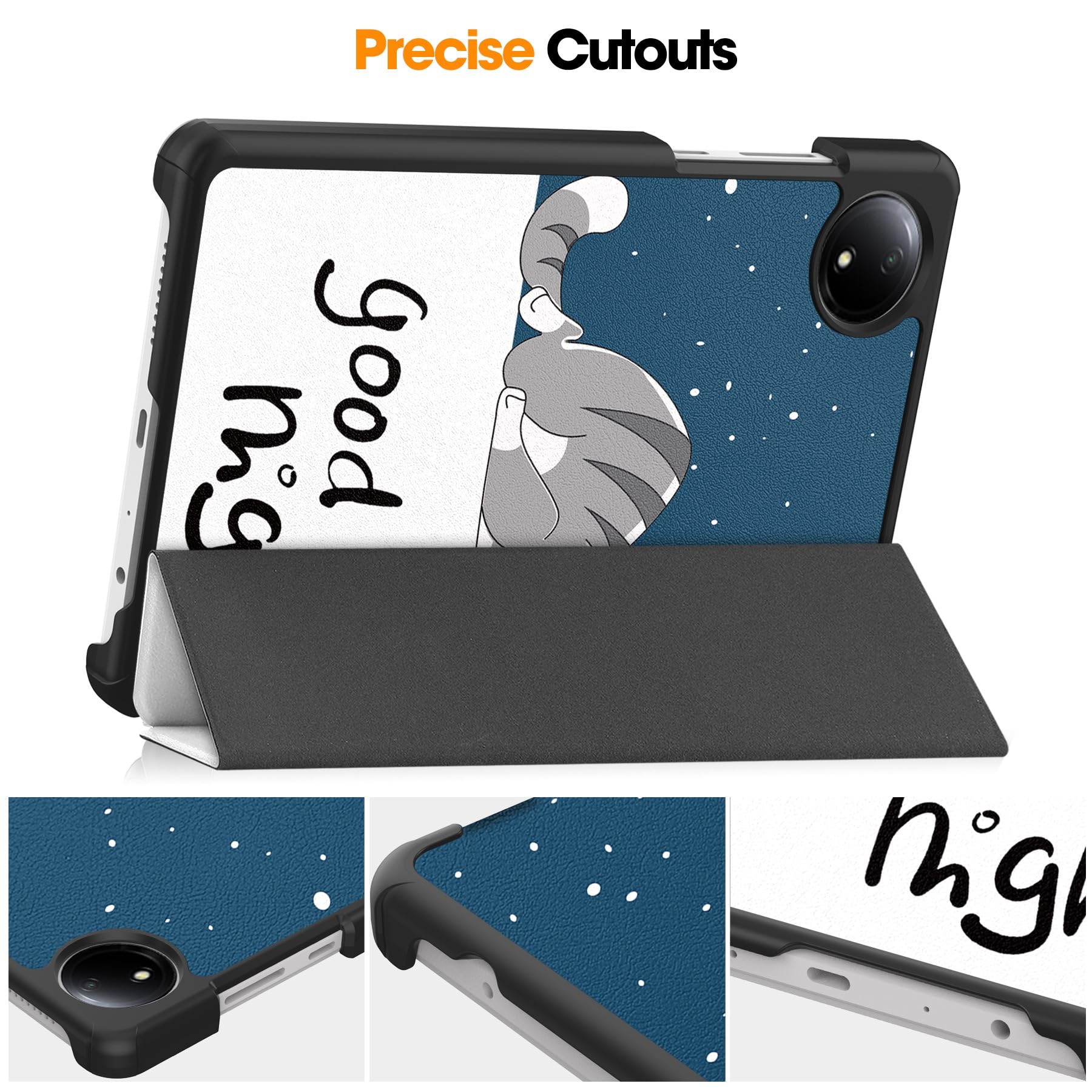 AsWant Custodia per Xiaomi Redmi Pad SE 11 pollici - Pelle Ultra PU Case con Funzione Stand Tablet Protettiva Redmi Pad SE (Blu