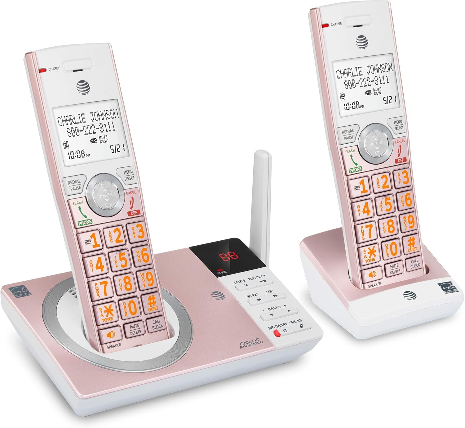 AT&T CL82207 DECT 6.0 Teléfono inalámbrico expandible con