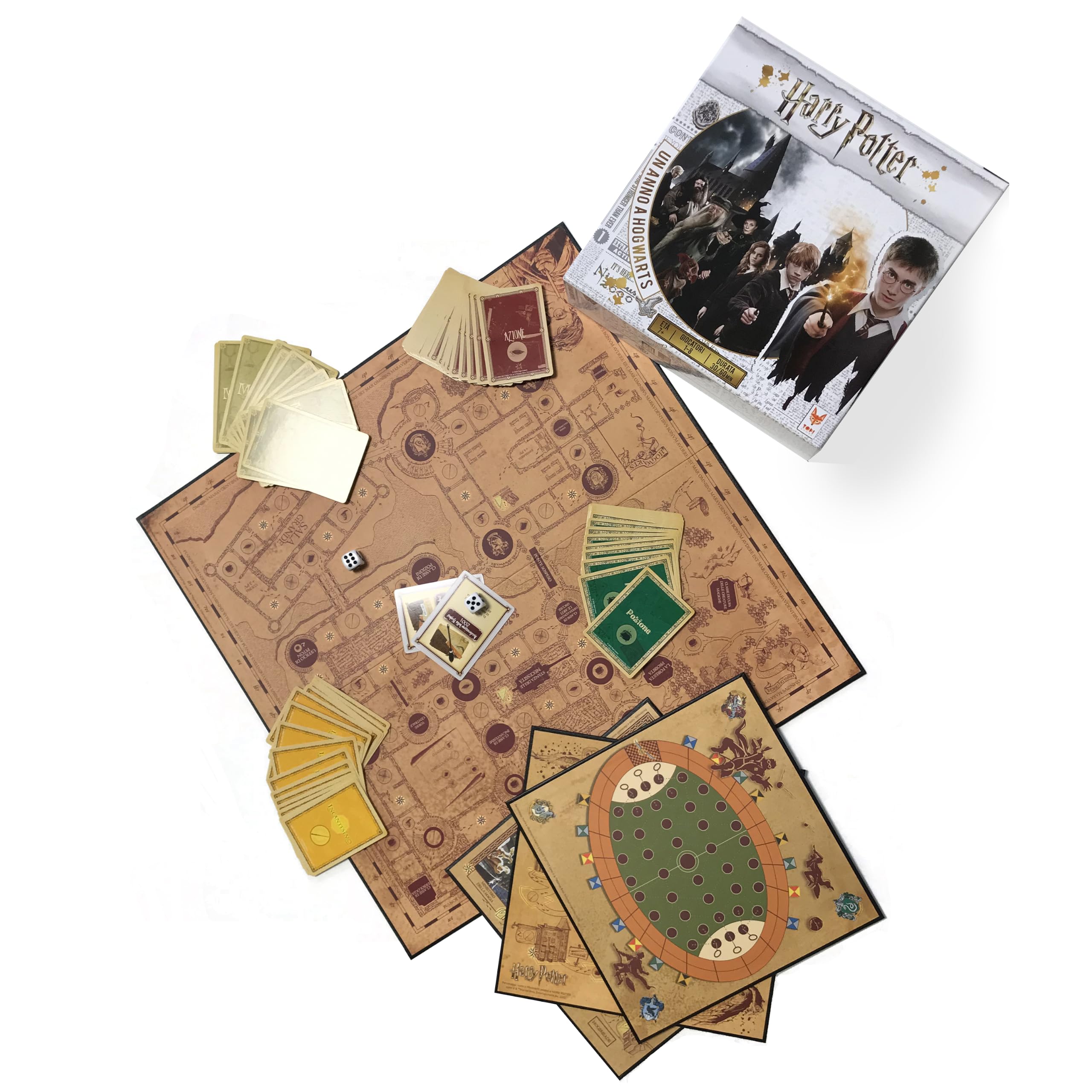 Asmodee – HARRY POTTER: UN ANNO A HOGWARTS – Gioco da Tavolo Competitivo | Gioco da Tavola di Duelli e Combattimenti tra Casate di Hogwarts – 1-8 Giocatori – 7+ Anni – 30-60 Minuti – Edizione Italiana