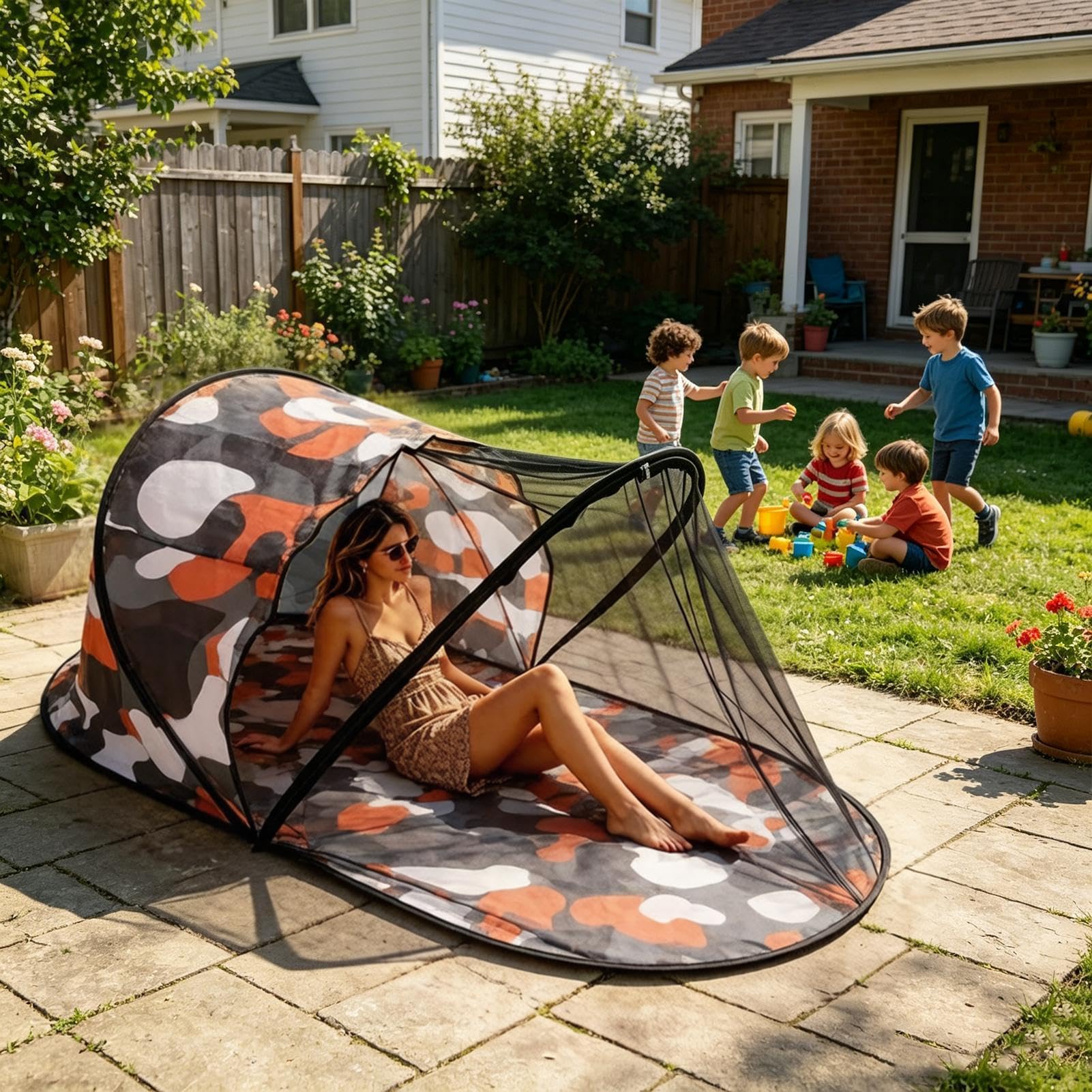 Moustiquaire de Camping Tente Pliante Respirante à Ouverture Rapide | Filet de protection à montage facile Pour sol, intérieur, extérieur, jardin, cour, arrière-cour, maison, ,