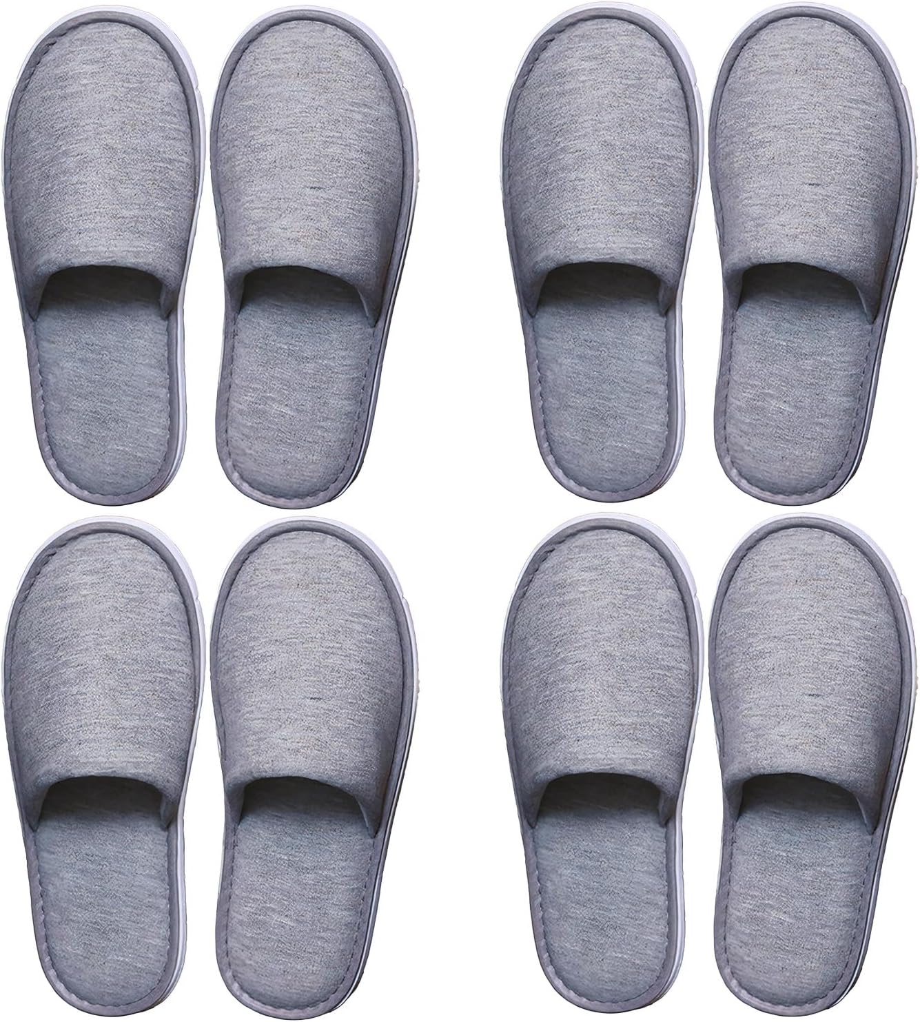 Disposable Slippers, 4 Pair Travel Slippers Guest Slipper for Hotel,House Slipper For Spa Guest Wedding Party Bedroom Travel