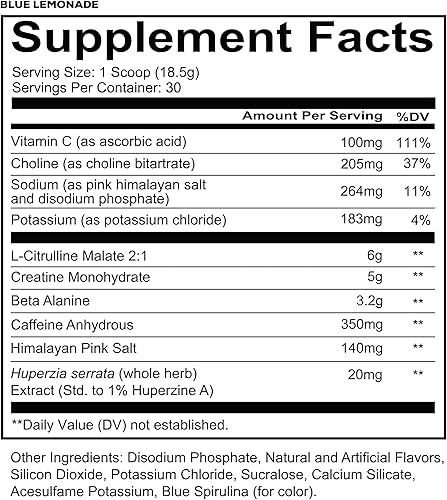 Vista 47 de Redcon1 Total War - Suplemento para entrenamiento, 30 porciones, potencia la energía, aumenta la resistencia y el enfoque, con beta-alanina, 0.012
