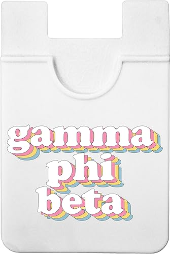 Sorority Shop Gamma Phi Beta Koala Pouch - Soporte para tarjetas de diseño retro para funda de teléfono, billetera para teléfono adherente,