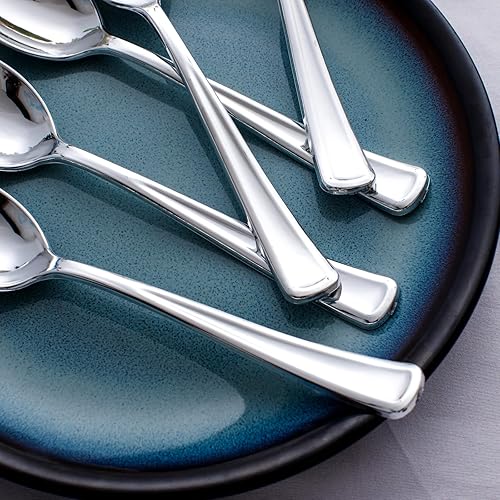 Vista 45 de WDF 100 tenedores rojos de Navidad, cubiertos de plástico desechables de 7.4 pulgadas para pasteles de postre, Navidad o uso diario