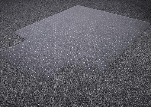 Miniatura 9 de HOMEK Tapete para silla de oficina para suelos alfombrados, tapete transparente para silla con borde 48 x 36 x 0.09 pulgadas