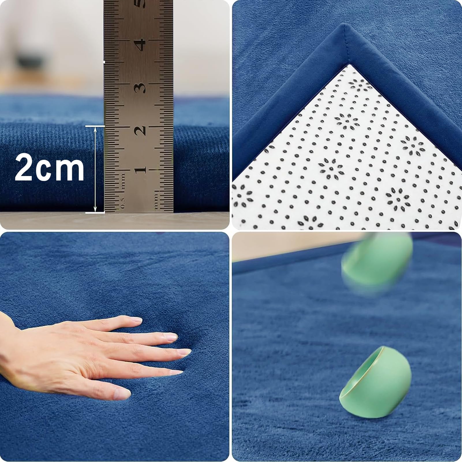 Dywan dziecięcy do sypialni pokoju zabaw, mata krabowa pogrubiająca 2 cm koralowa jak również, mata do pokoju dziecięcego gruba mata dla dzieci 200 x 200 cm