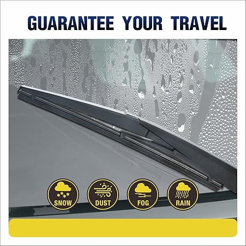 Miniatura 4 de Paquete de 2 limpiaparabrisas trasero de silicona de 16 pulgadas de repuesto para Toyota Sienna 2022-2011 Prius 2022-2004 Lexus RX350 RX450H