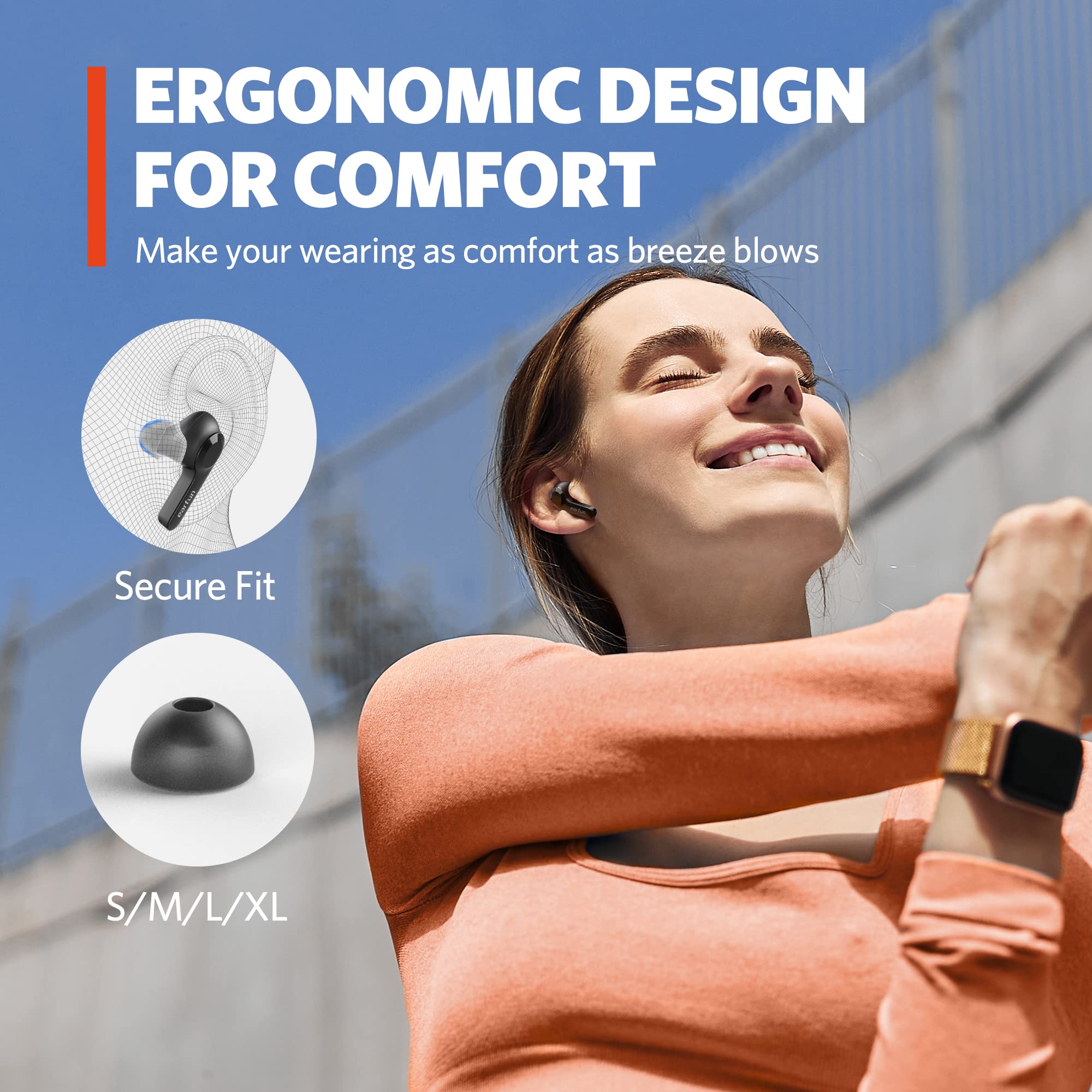 Buy EarFun® Air True Wireless Earbuds, Bluetooth Earbuds with 4 Mics