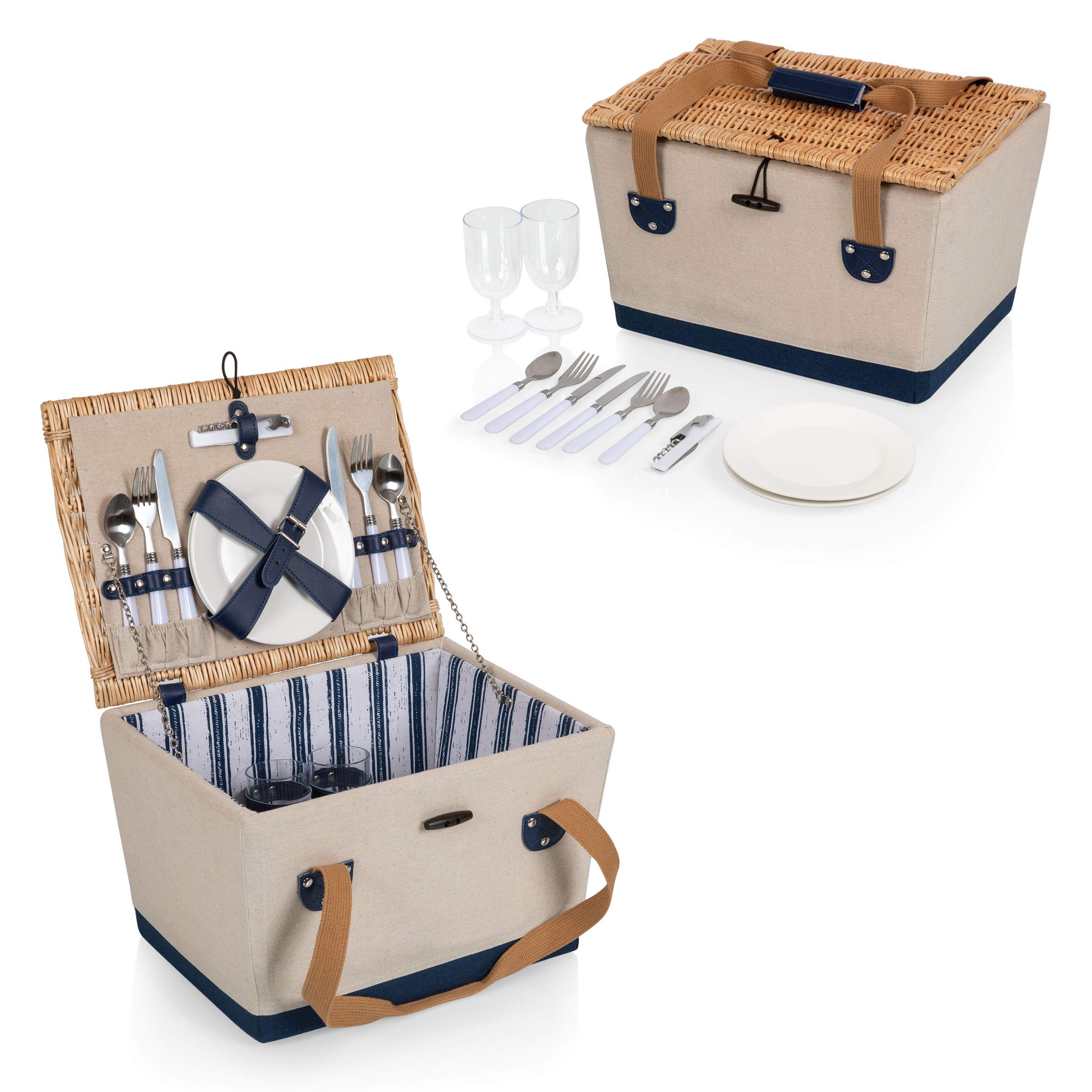 Boardwalk - Cesta de Picnic con Servicio para Dos Personas