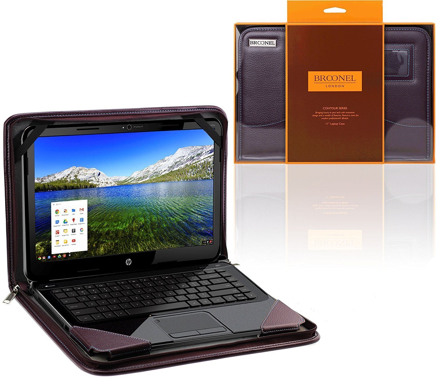 Broonel - Contour Series - Purple Heavy Duty Leather Protective Case Cover Compatible with The LG Gr