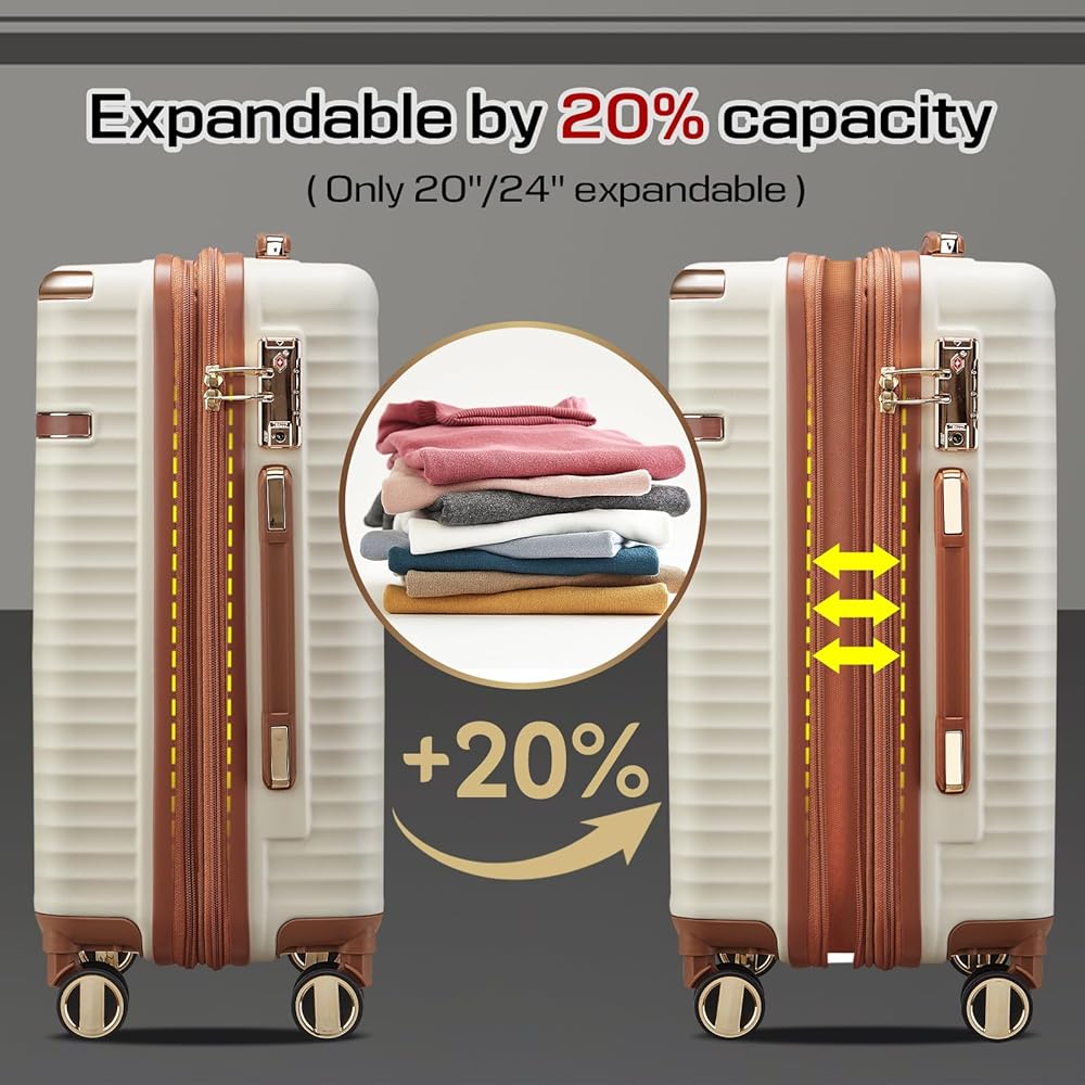 REAL JOY　10点セット Amazon.com | Joyway Expandable Luggage Sets 5 Piece with TSA Lock