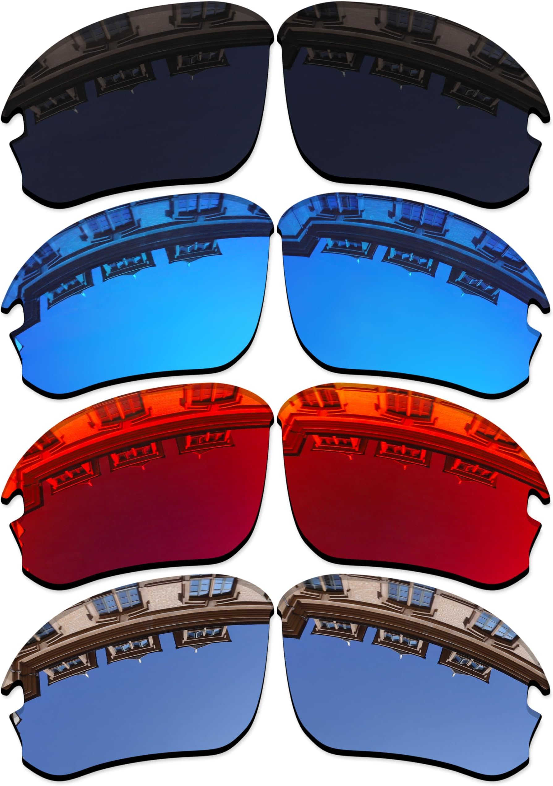 Set of 4 Lenses Replacement for Oakley Flak Draft OO9364 Sunglass Combo Pack