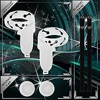 Vista 6 de (1 Pair) Orzero Silicone Controller Cover Compatible for Quest 2, Anti-Throw Soft Protective VR Gaming Headset Handle - White