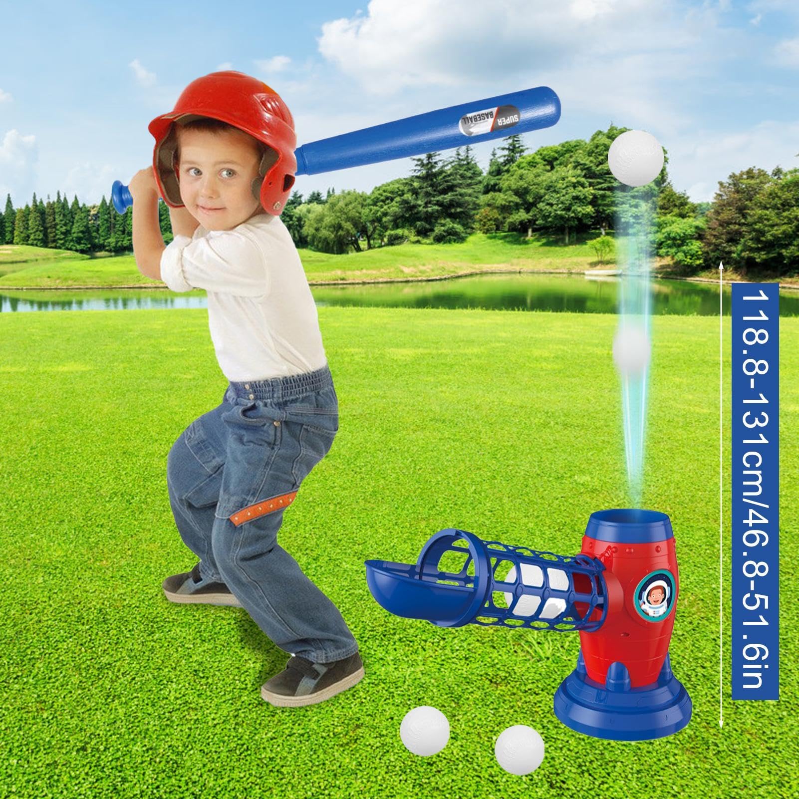 Baseball-Set Für Kinder Kinder von 3-8 Jahren, Spielzeug-Baseball, -Spiele | Bälle zum Spiel Für Mädchen Kinder Jugendliche Garten Park Outdoor Sport Spiele Aktiver Spaß