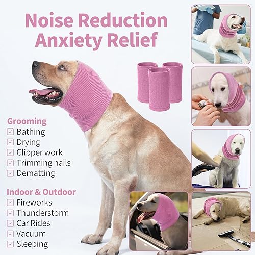 Miniatura 2 de Nanaki Capucha para perro sin solapa, diadema silenciosa para la cabeza de perro, cubierta para la cabeza de perro, no se sacude, protector de oídos