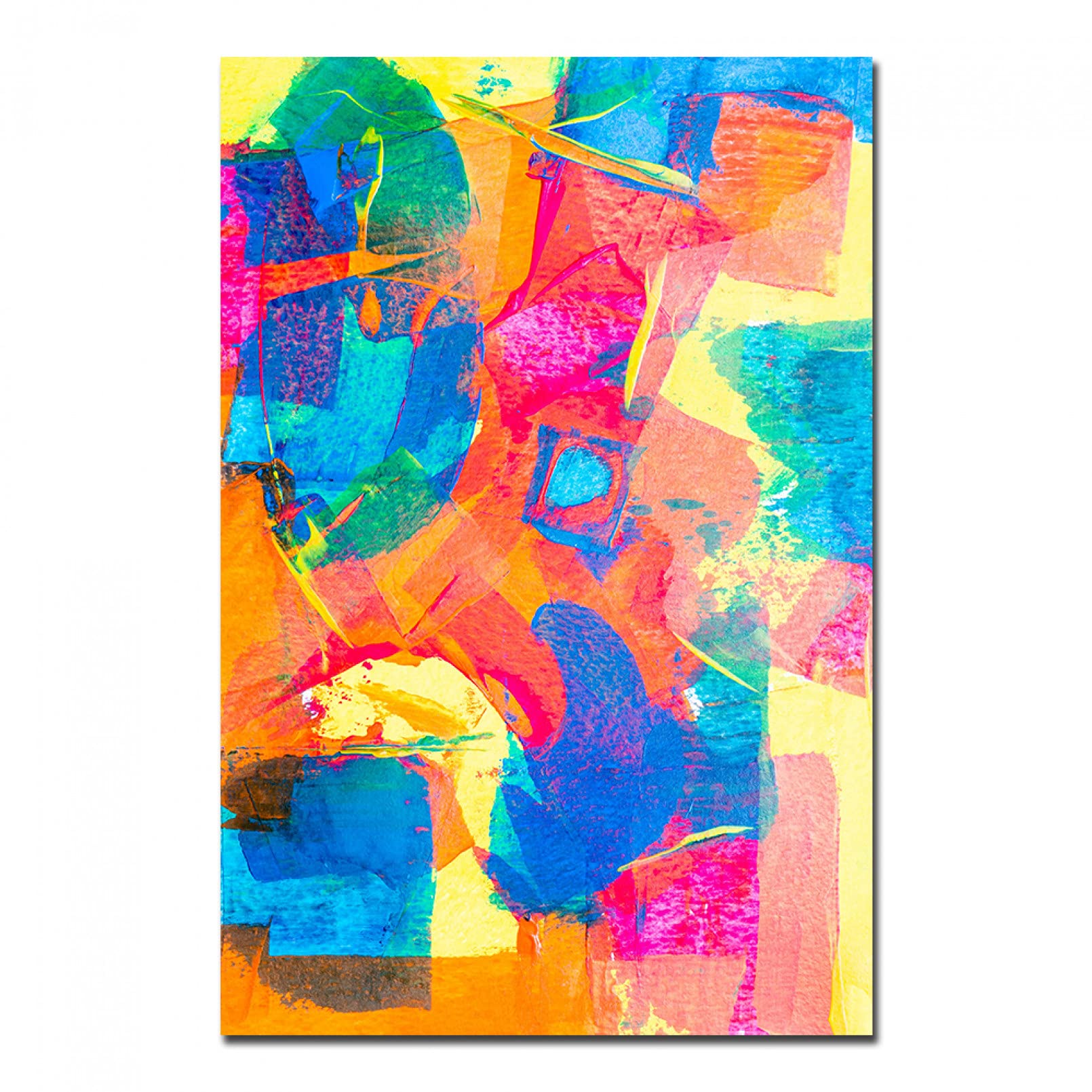 多色抽象アートキャンバス マルチカラーのテクスチャキャンバス絵画